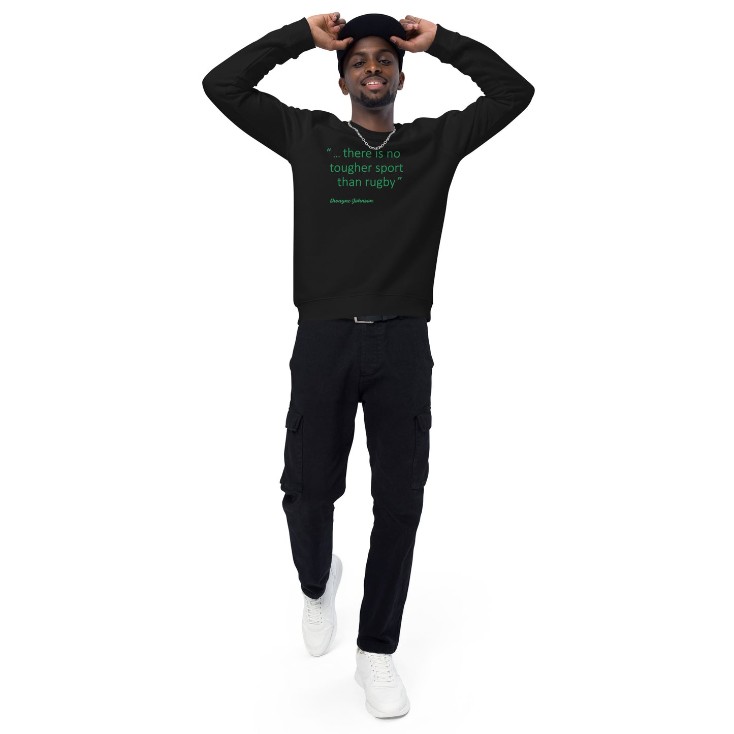 Nearly Irish Unisex organic raglan sweatshirt
