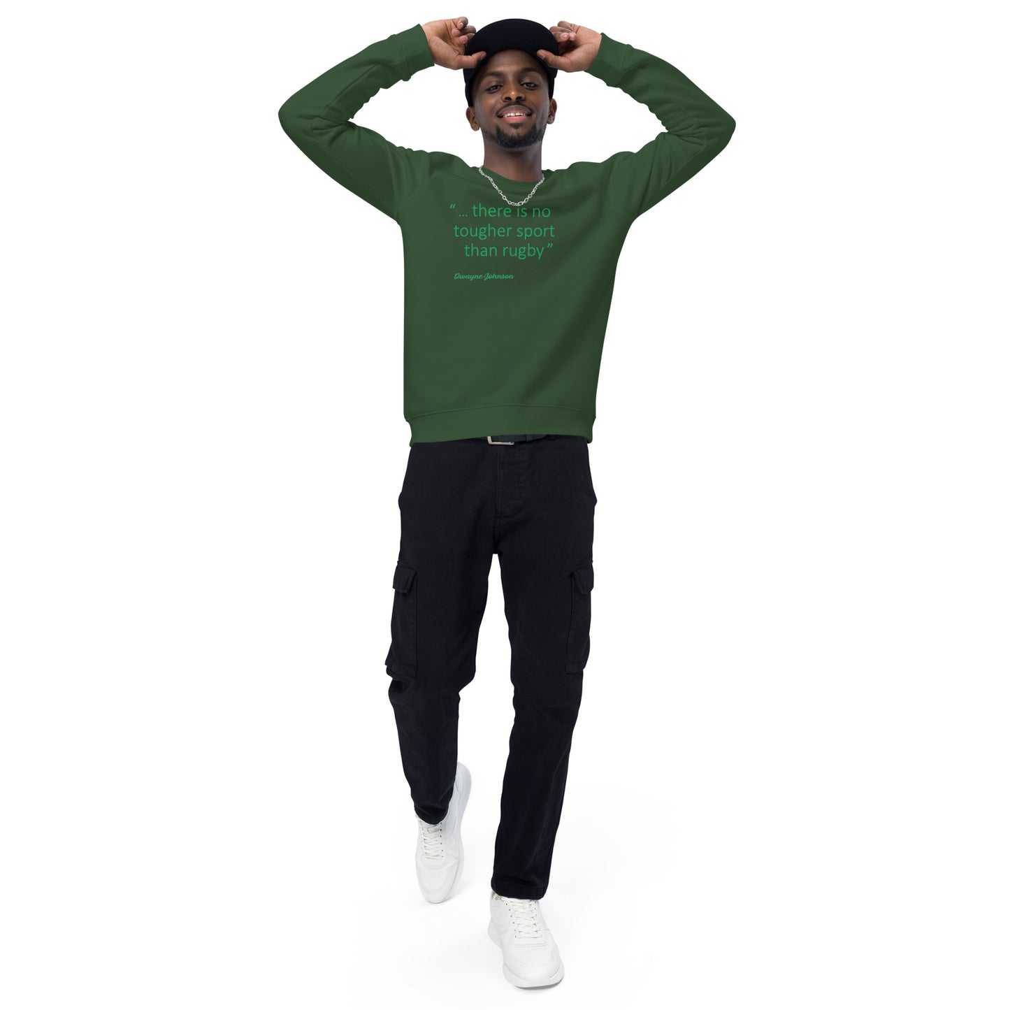 Nearly Irish Unisex organic raglan sweatshirt