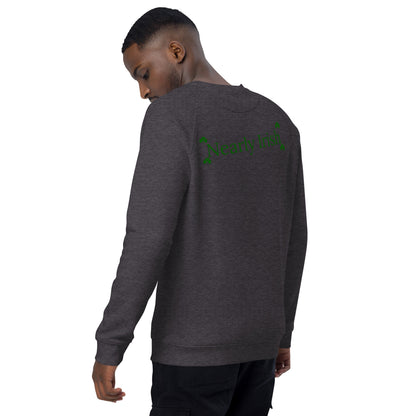 Nearly Irish Unisex organic raglan sweatshirt