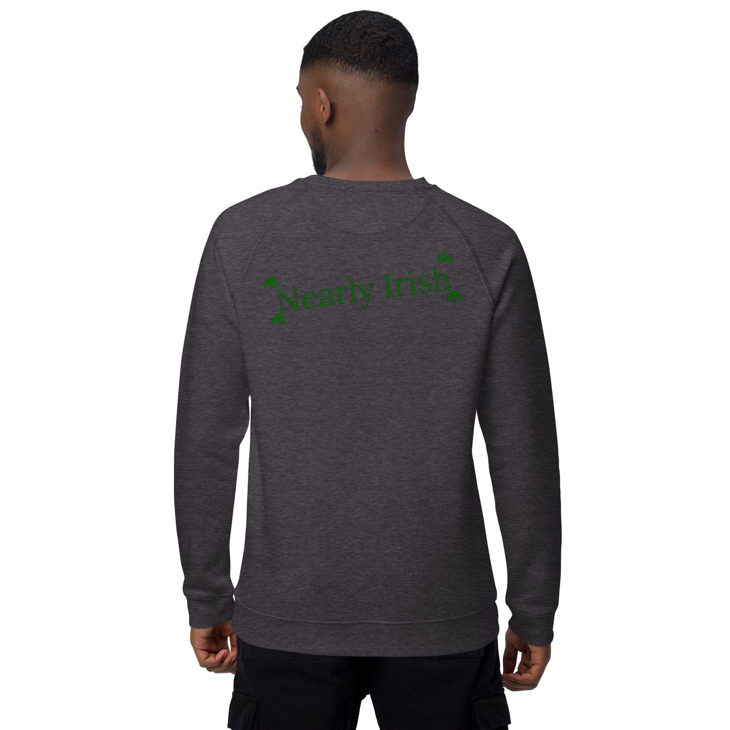 Nearly Irish Unisex organic raglan sweatshirt